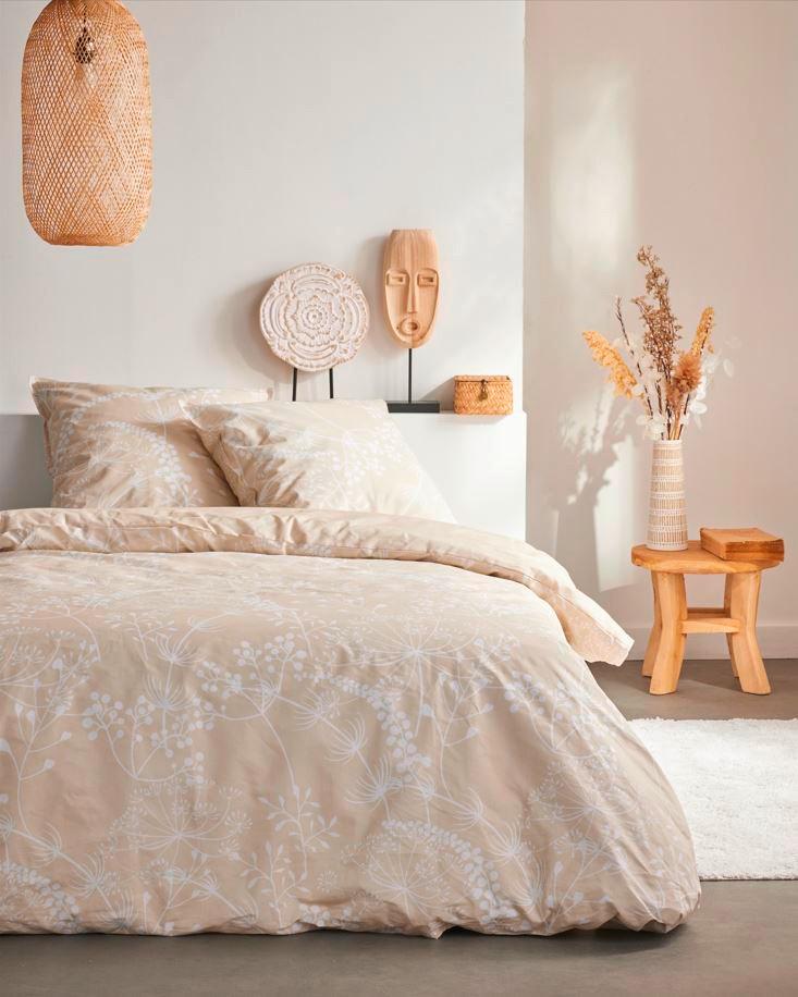 Ágyneműhuzat-garnitúra 3 Részes Sunshine Beige - világosbarna, Modern, textil (140/200cm)