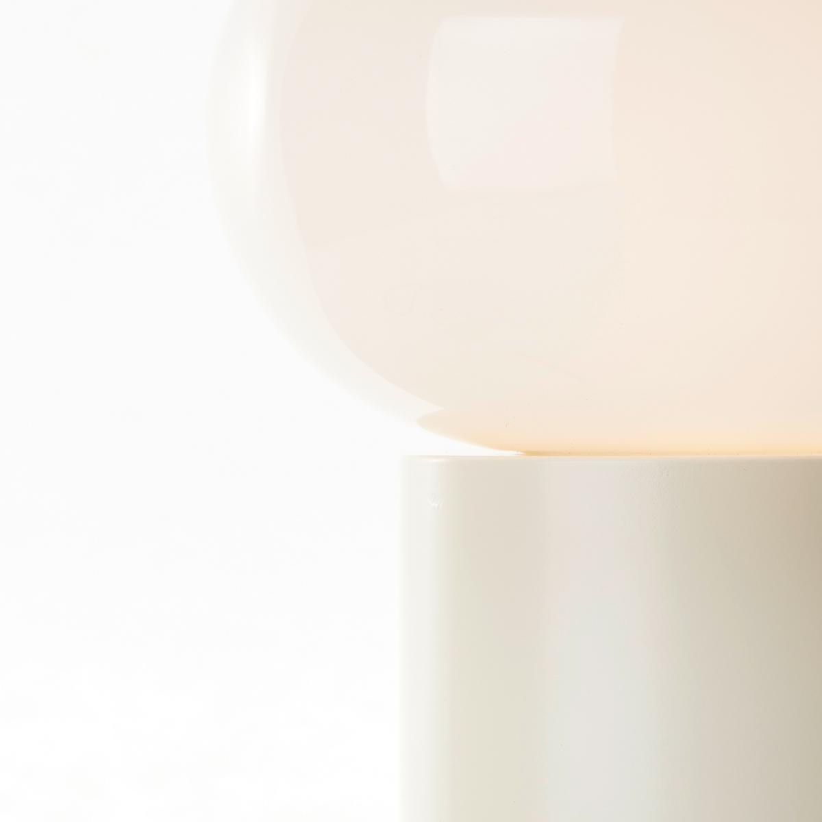 Tischleuchte Daeny Beige/Weiß max. 25 Watt - Beige/Weiß, Design, Glas/Metall (20/27cm) - Brilliant