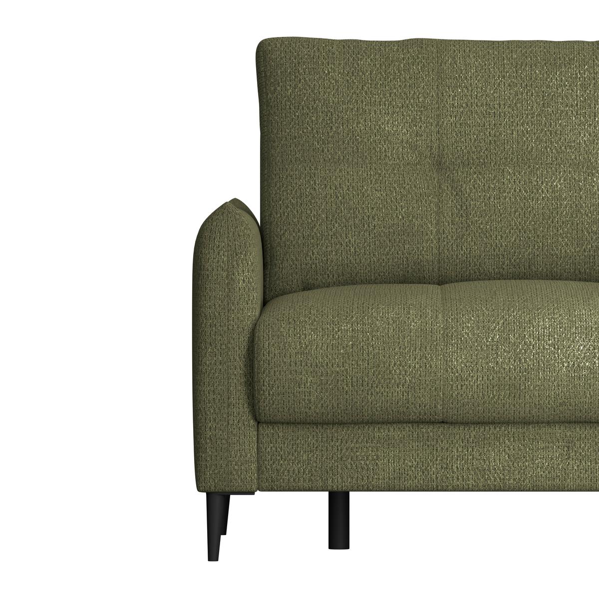 Kutna Garnitura Polis - zelena/crna, Trend, tekstil/metal (221/142cm) - Ondega