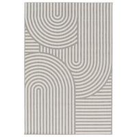 Flachwebeteppich Coastline Hellgrau ca. 80x150cm - Hellgrau, MODERN, Textil (80/150cm) - Mömax