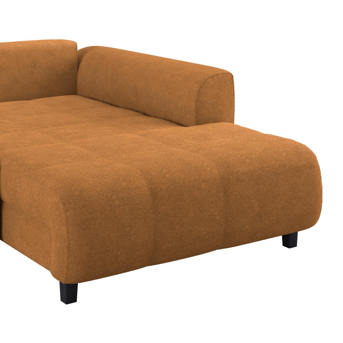 Colțar MENDOZA - portocaliu/gri, Design, textil (309/197cm) - Modern Living