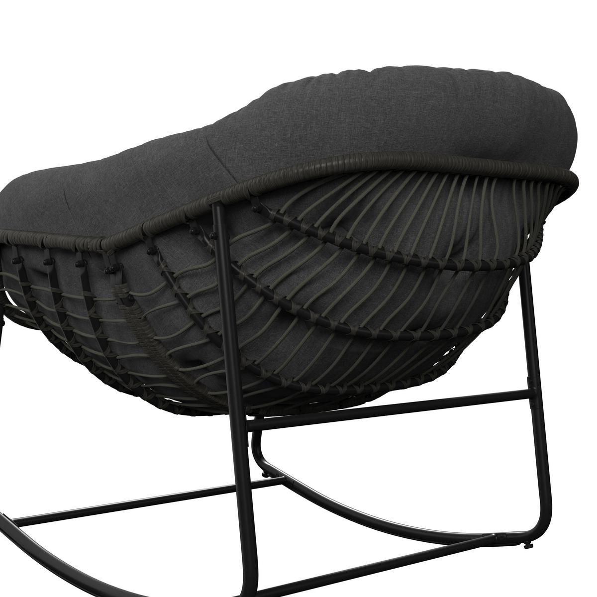 Vrtni Gugalnik Alicante, Siva - temno siva/siva, Basics, kovina/umetna masa (95/80/111cm) - Mömax