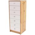 Komoda 4-YOU NEW YUK11 - bela/hrast, Moderno, umetna masa/leseni material (50/111,4/34,6cm) Komoda 4-YOU NEW YUK11 - bela/hrast, Moderno, umetna masa/leseni material (50/111,4/34,6cm)