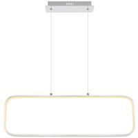 Viseča Led-svetilka Sarah, S Sijalko - barve niklja/opal, Basics, kovina/umetna masa (80/10/120cm) - Globo