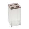 Vorratsdose Esila in Transparent/Braun ca. 1,5l - Transparent/Graubraun, Kunststoff (10/10/20,5cm)