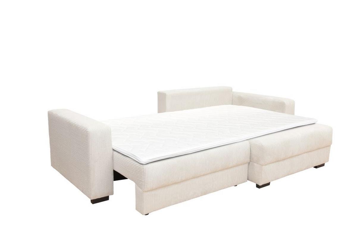 Kutna Garnitura Xela - bijela/crna, Moderno, tekstil (265/170cm) - Modern Living