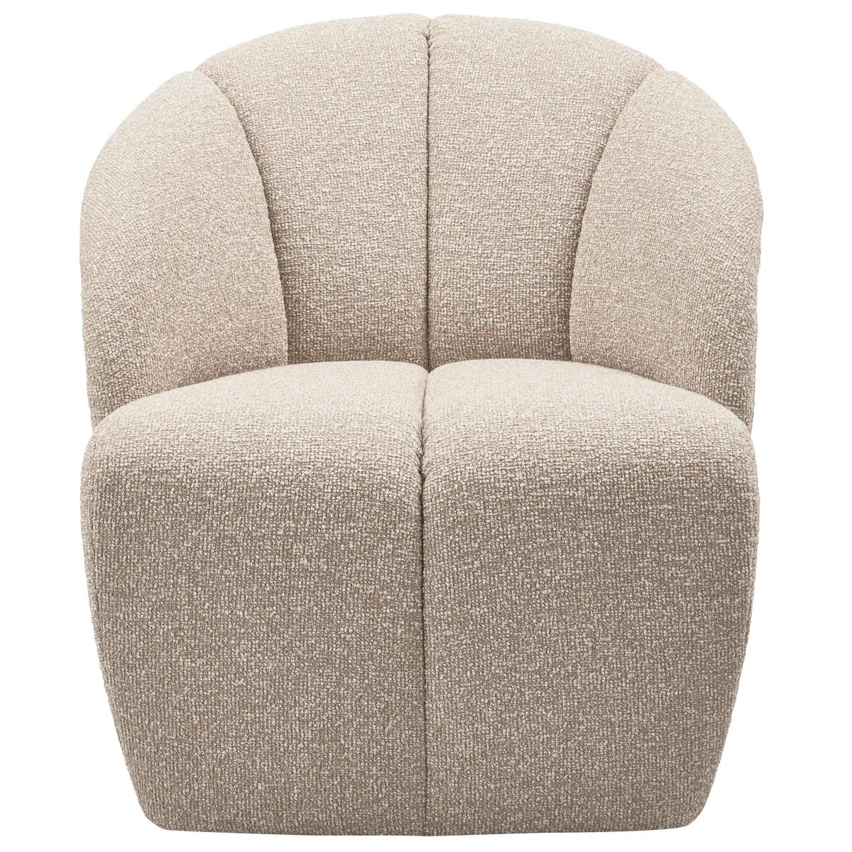 Sessel Mojo Beige B: 68cm - Beige/Schwarz, Design, Kunststoff/Textil (68/75/77cm) - Livetastic