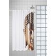 Duschvorhang Buddha, ca. 180x200cm - Goldfarben, LIFESTYLE, Textil (180/200cm) - MÖMAX modern living