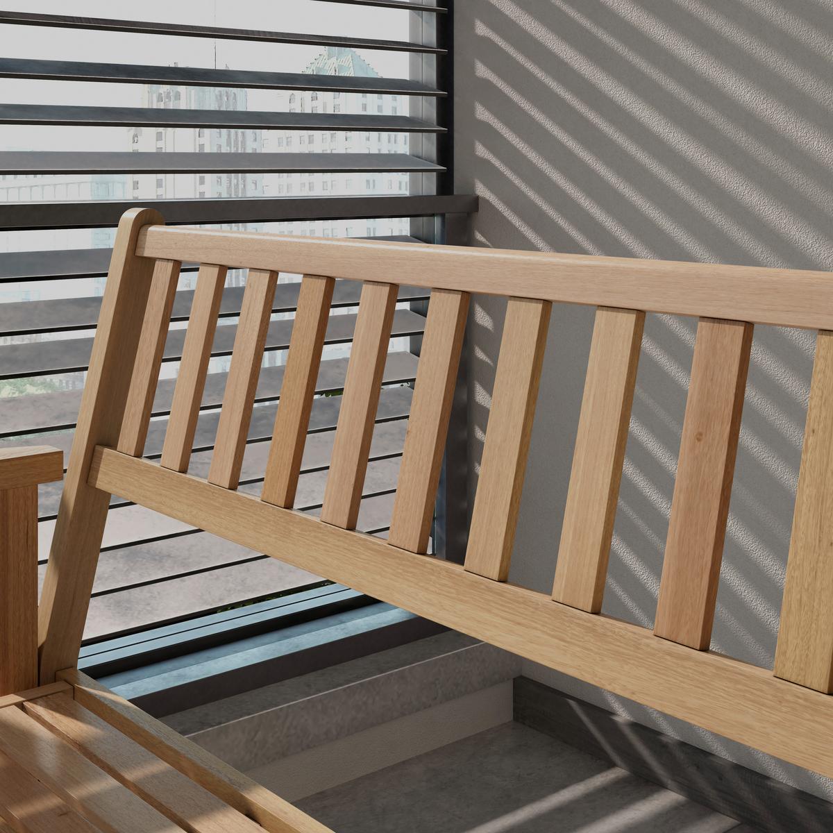 Gartenbank Hilda in Teakfarben - Teakfarben, Natur, Holz (120/89/55cm) - Mömax