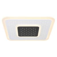 Stropna Led-svetilka Gisell, S Sijalko - črna/bela, Design, kovina/umetna masa (46/46/5,5cm) - Globo