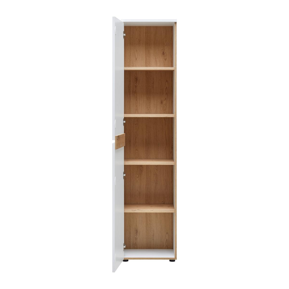 Regalkombination Dallas Weiß/Eiche Artisan - Schwarz/Weiß, MODERN, Holzwerkstoff (45/197/38cm) - Mömax