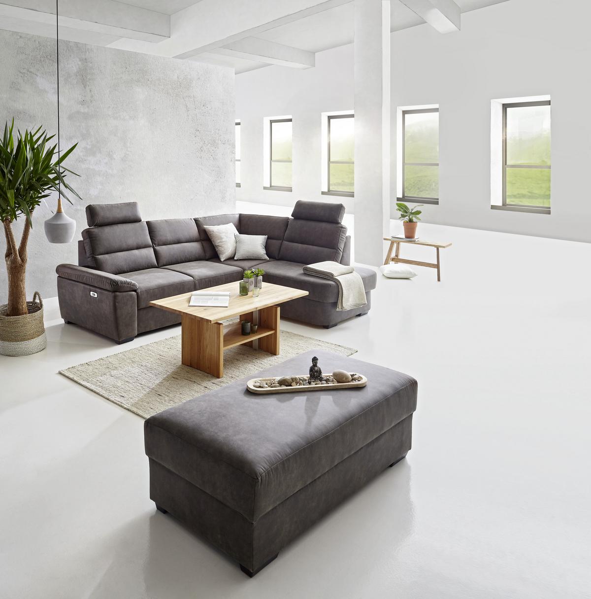 STOLIK KAWOWY PASSAU 1 - kolor bukowy, Konventionell, metal/drewno (110/65/55-69cm) - Linea Natura