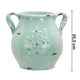 Dekokrug Nephele - Grün, MODERN, Keramik (28,5/24,5/25,5cm) - MÖMAX modern living