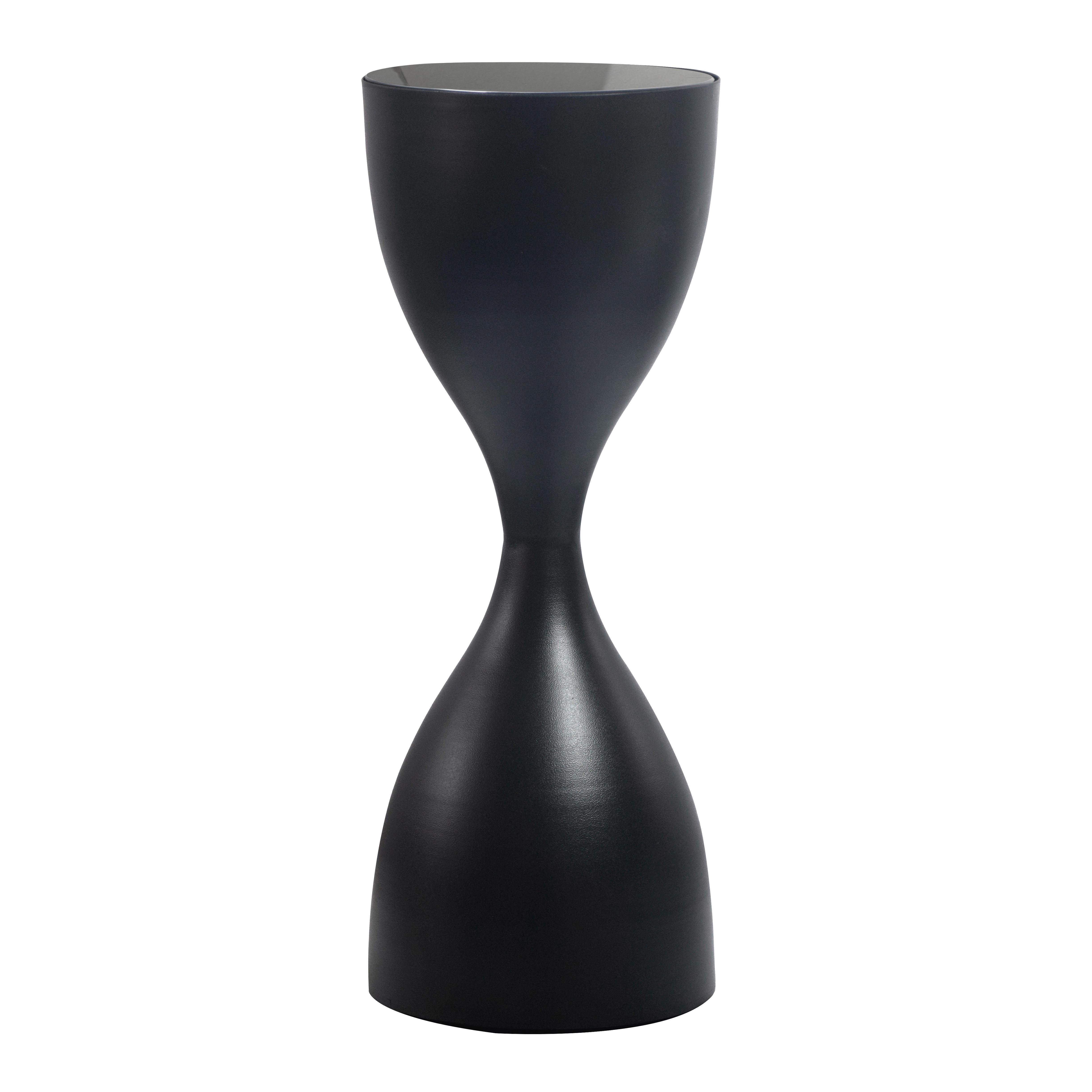 Beistelltisch Wl7.460 - Schwarz, Design, Glas/Metall (23/23/62cm) - MID.YOU