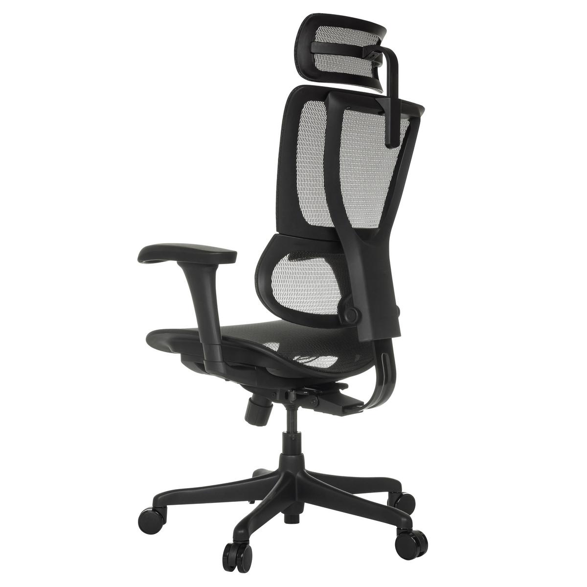 Drehstuhl Ergohuman Slim Eco M Gen2 Schwarz - Schwarz, MODERN, Kunststoff/Textil (69/112 - 134/63cm) - MID.YOU