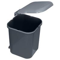 Einbauabfallsammler 103467 in Dunkelgrau - Dunkelgrau, Basics, Kunststoff (28/28/35cm) - HKT