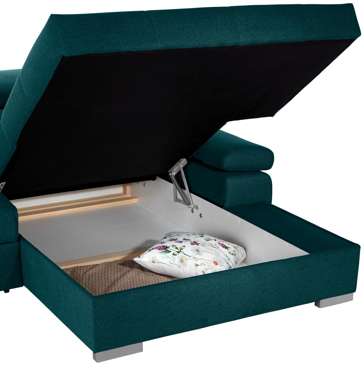 Coltar PERRY - verde închis, Design, textil (292/183cm) - Modern Living