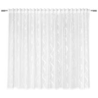 Končana Zavesa Wave - bela, tekstil (300/175cm) - Modern Living
