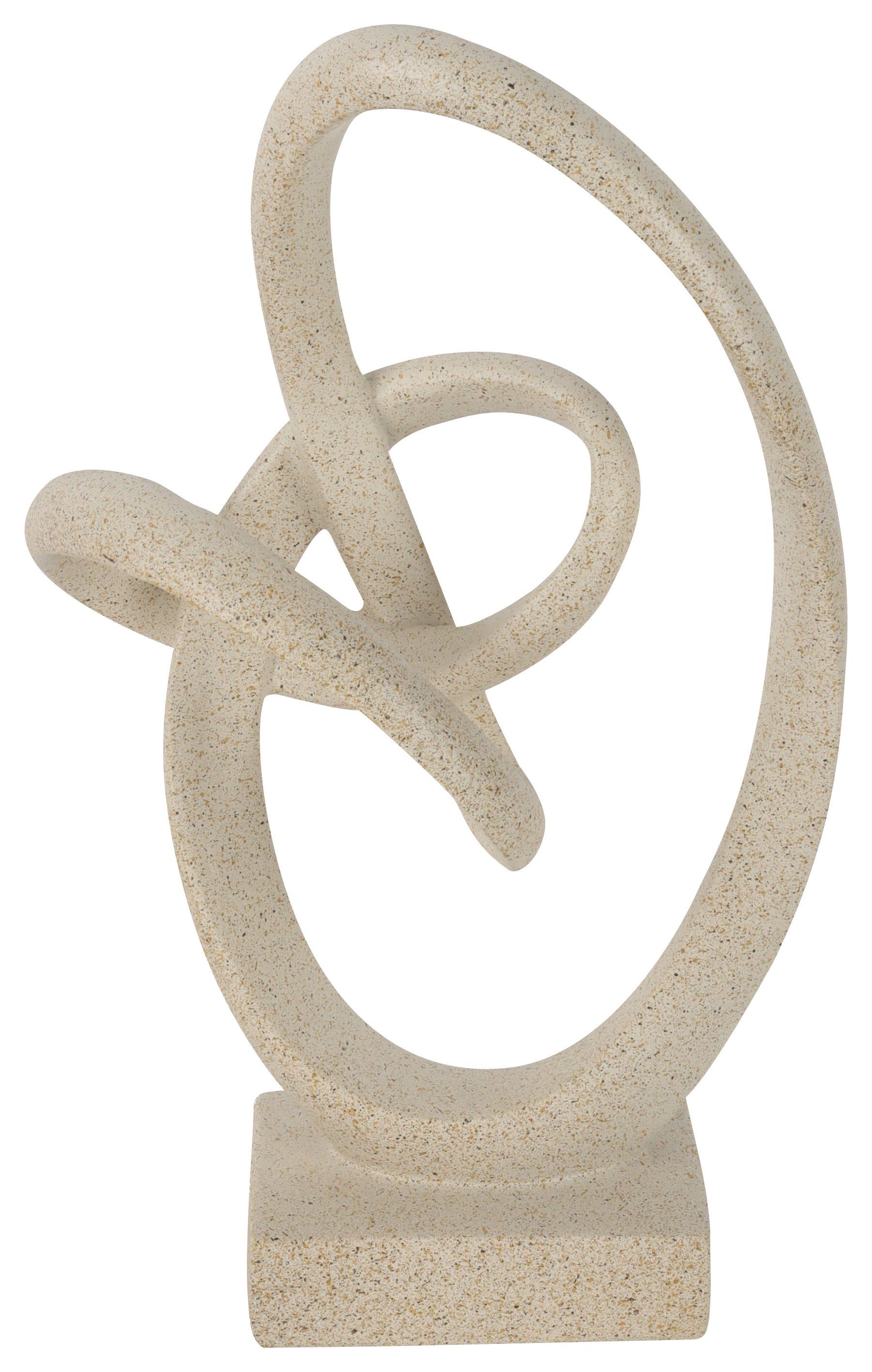 Skulptur Mary in Beige - Beige, Lifestyle, Kunststoff (15,5/26/9,5cm) - Mömax