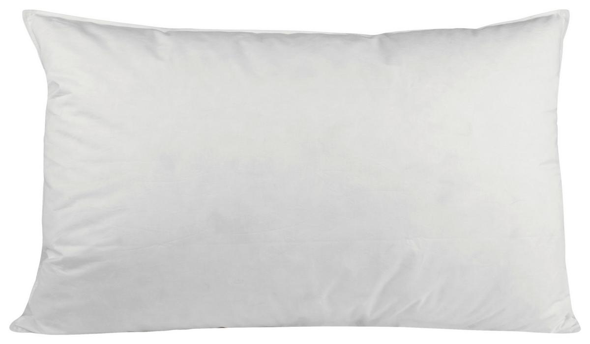 KOPFKISSEN HOCH - Weiss, Konventionell, Textil (65/100cm) - Nadana