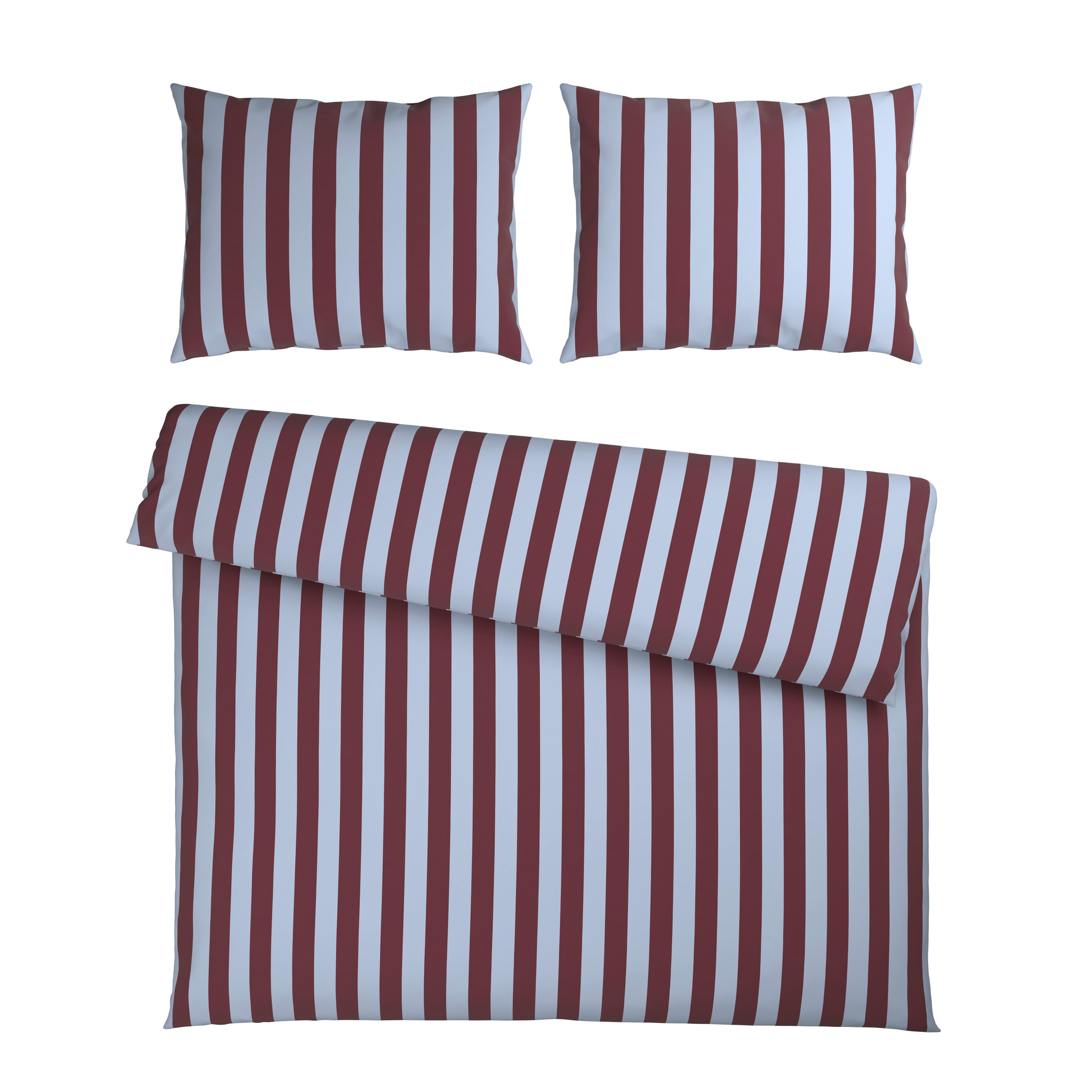 Posteljnina Bold Streif Xxl, 2x Ca. 60/80 In Ca. 200/200 Cm - modra/sivovijolična, Moderno, tekstil (200/200cm) - Mömax