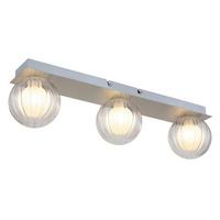 Badezimmer-Deckenleuchte Ander Klar max. 10 Watt - Klar, KONVENTIONELL, Glas/Metall (50/10/12,5cm) - Globo