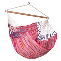 Hängesessel Kingsize Hammock Chair Lila/Orange/Pink - Pink/Lila, KONVENTIONELL, Holz/Textil (140/170/210cm) - La Siesta