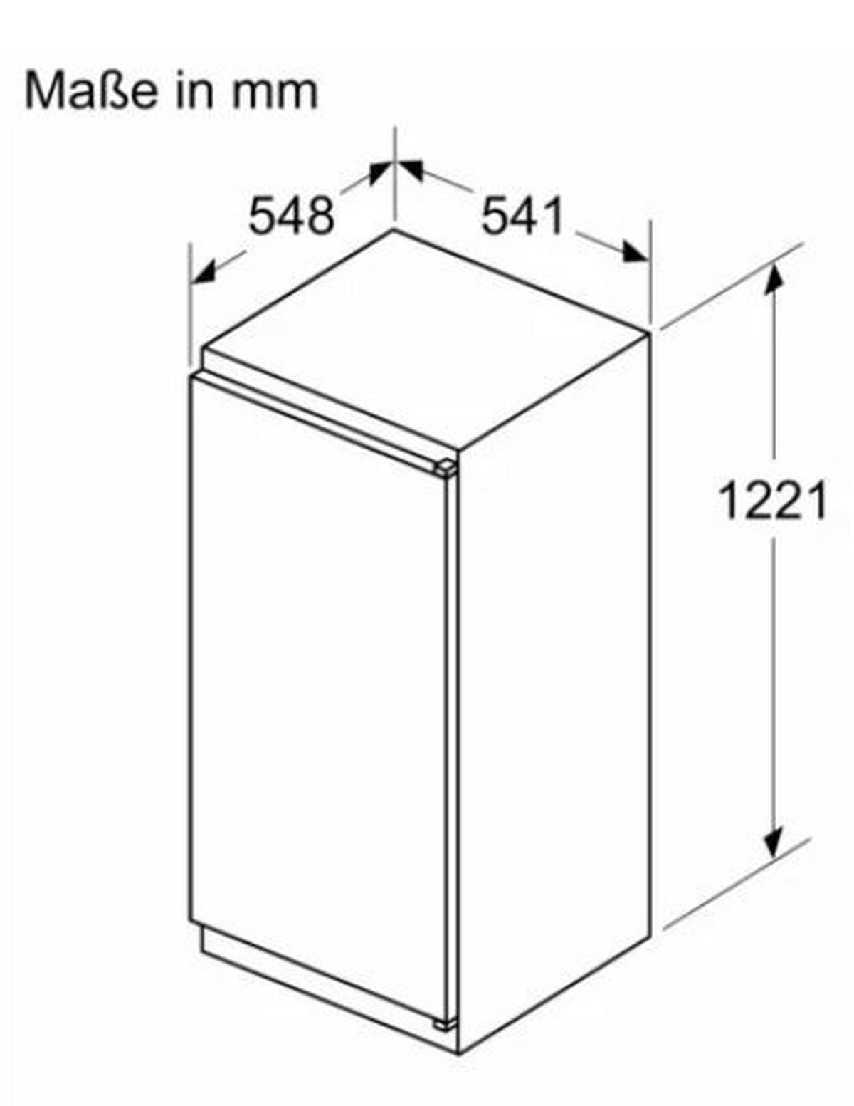 Kühlschrank KIR415SE0 - Weiß, Basics (54,1/122,1/54,8cm) - Bosch