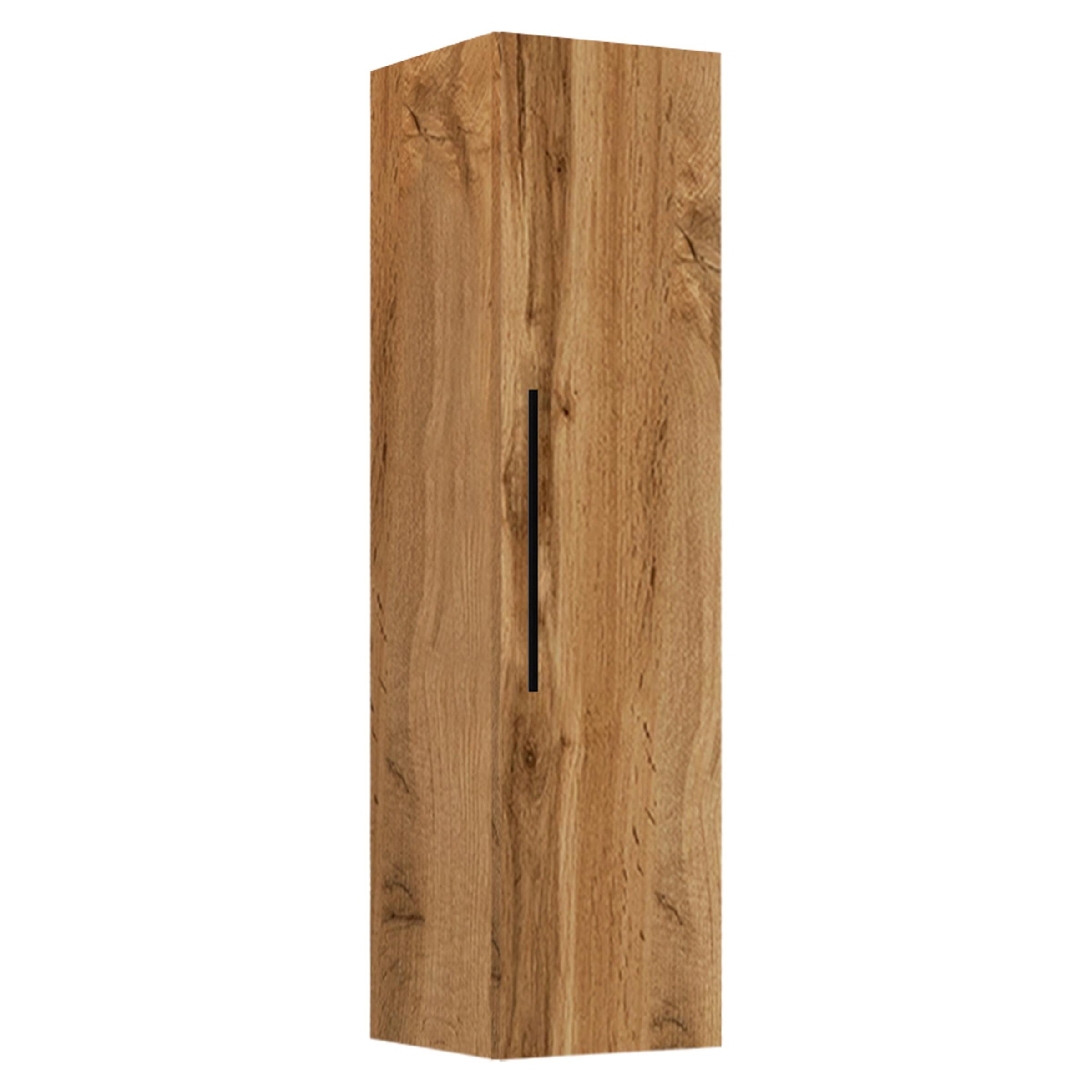 Viseča Omara Arila Xl, Hrast - črna/medeni hrast, Moderno, kovina/leseni material (30/115/30cm) - MID.YOU