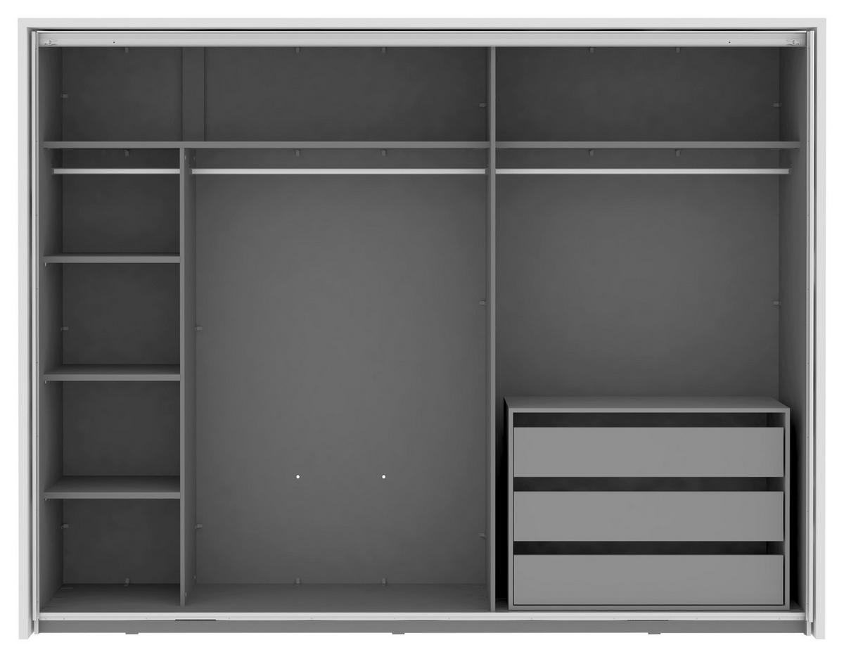 Schubkasteneinsatz Zubehör in Grau - Grau, Lifestyle, Holzwerkstoff/Kunststoff (98,7/70,6/39,6cm) - Mömax