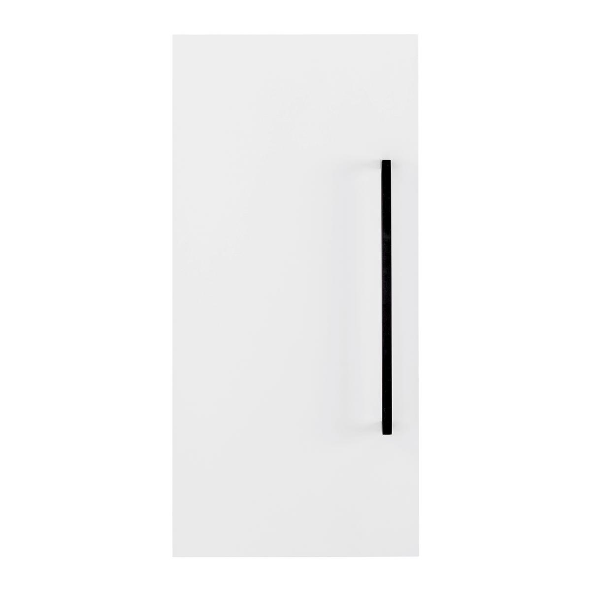Hängeschrank Marianne Weiß ca. 30x64x20 cm - Schwarz/Weiß, MODERN, Holzwerkstoff/Metall (30/64/20cm) - Bessagi Home