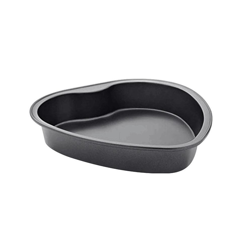 Tortaforma Heart - fekete, fém - Metaltex