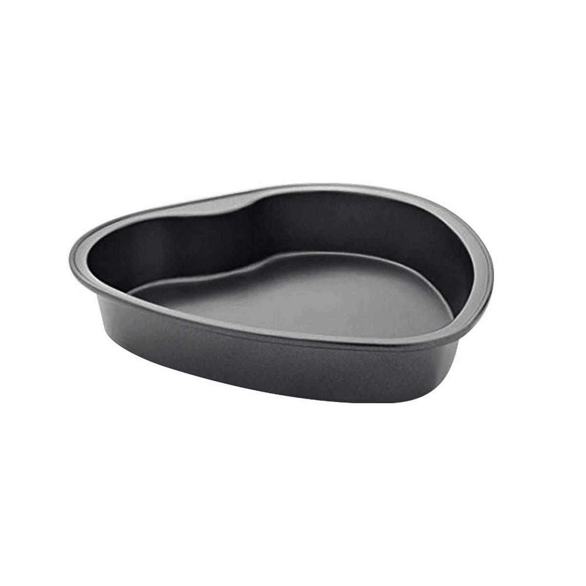 Tortaforma Heart - fekete, fém - Metaltex