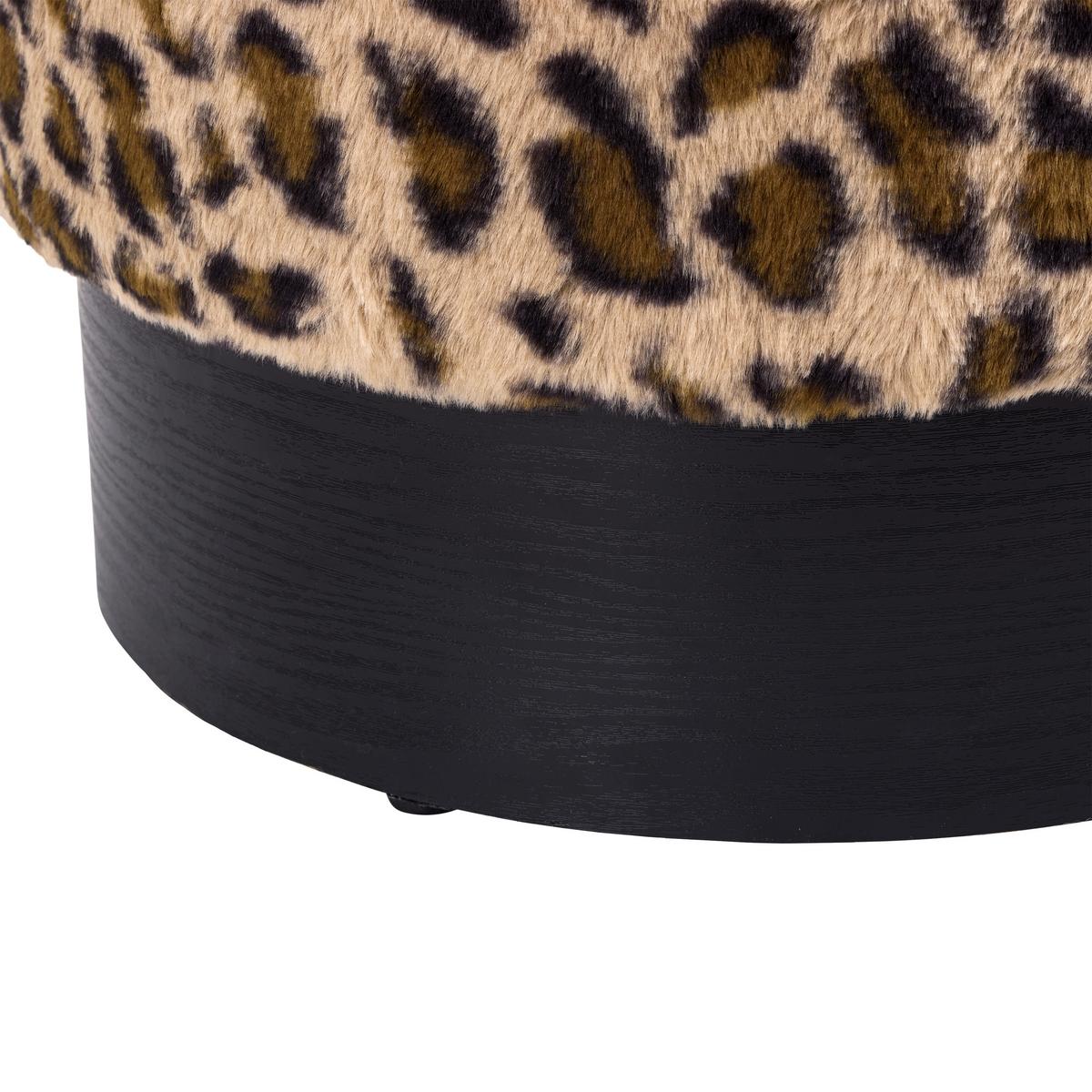 Stauraumhocker Leo Braun/Schwarz - Schwarz/Braun, LIFESTYLE, Holzwerkstoff/Textil (38/43/38cm) - Mömax