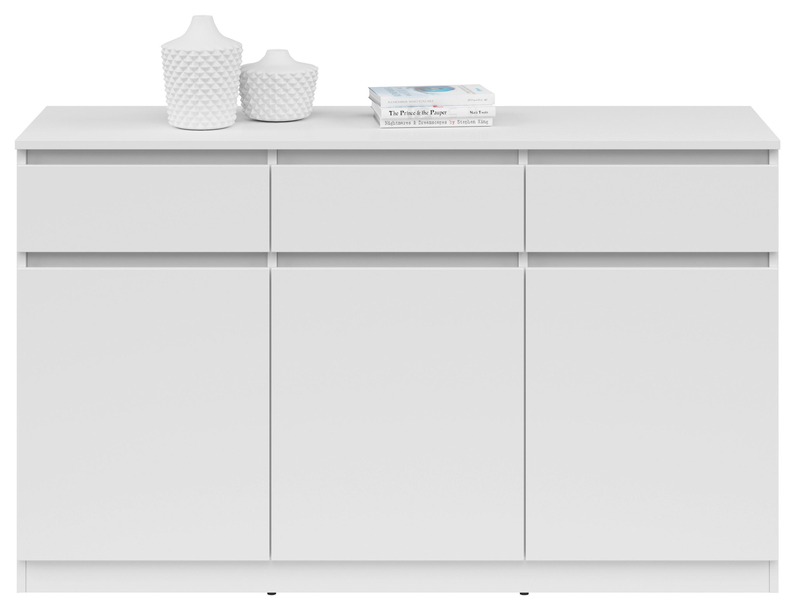 commode in Weiss - Weiss, Konventionell, Holzwerkstoff (135/81/42cm) - Mömax