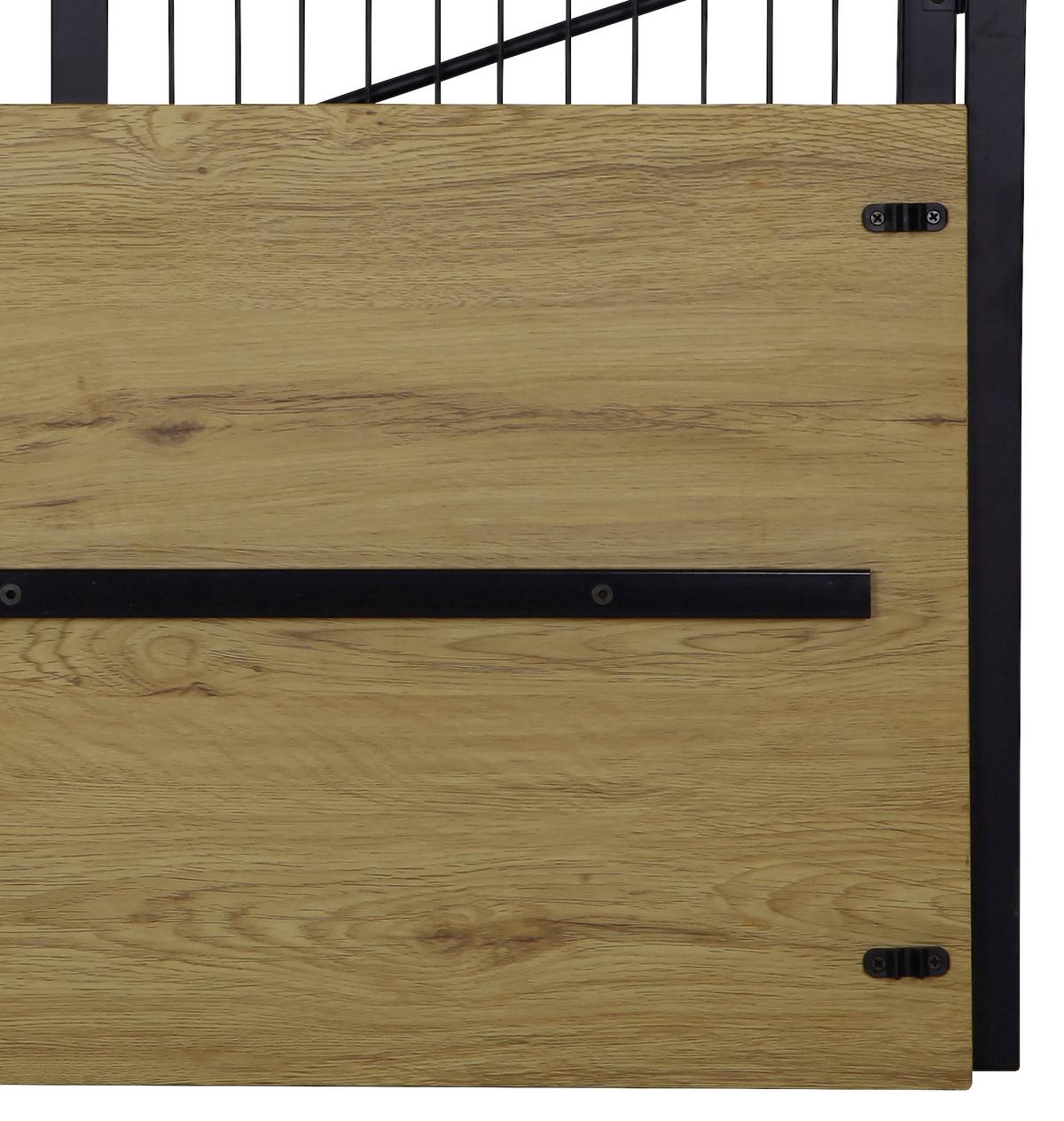 Radni Stol Klapp - boje hrasta/crna, Moderno, drvni materijal/metal (100/75/50cm) - Modern Living