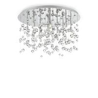 LED-Deckenleuchte Cromo max. 3 Watt - Chromfarben/Transparent, KONVENTIONELL, Glas/Metall (40,5/40,5/31,5cm) - Ideal Lux
