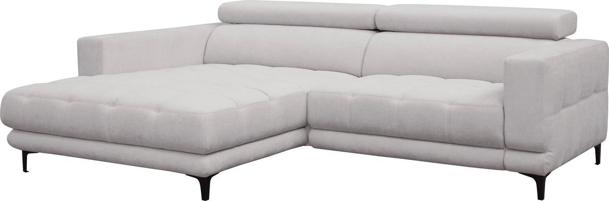 Sarokkanapé Aspen - szürkésbézs, Konventionell, faalapú anyag/textil (192/264cm)