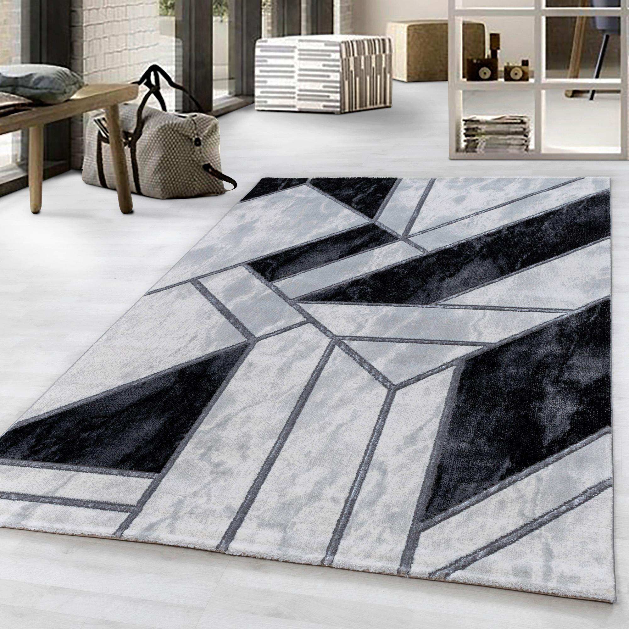 Webteppich Naxos Silberfarben ca. 240x340cm - Silberfarben, Design, Textil (240/340cm)