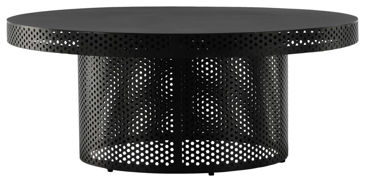 COUCHTISCH WEST END X JOSEFIN LUSTIG - Schwarz, Design, Metall (100/100/40cm) - Livetastic