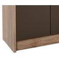 Dulap De Haine Iza - maro/culoare lemn stejar, Konventionell, compozit lemnos (55/190/26cm)