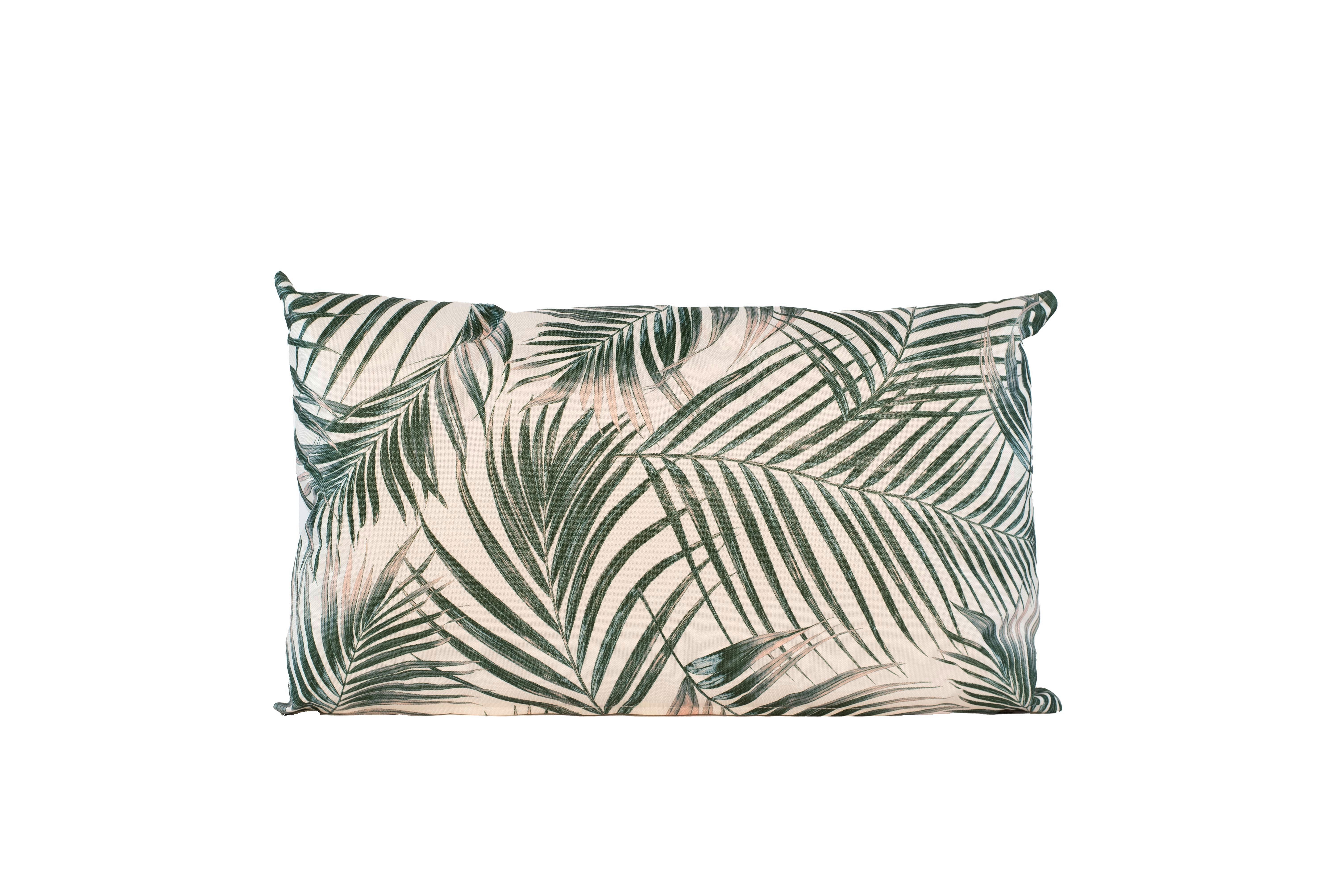 PODUSZKA ZEWNĘTRZNA 749000 - NATURAL SPIRIT - zielony/biały, Basics, tworzywo sztuczne (50/30cm)