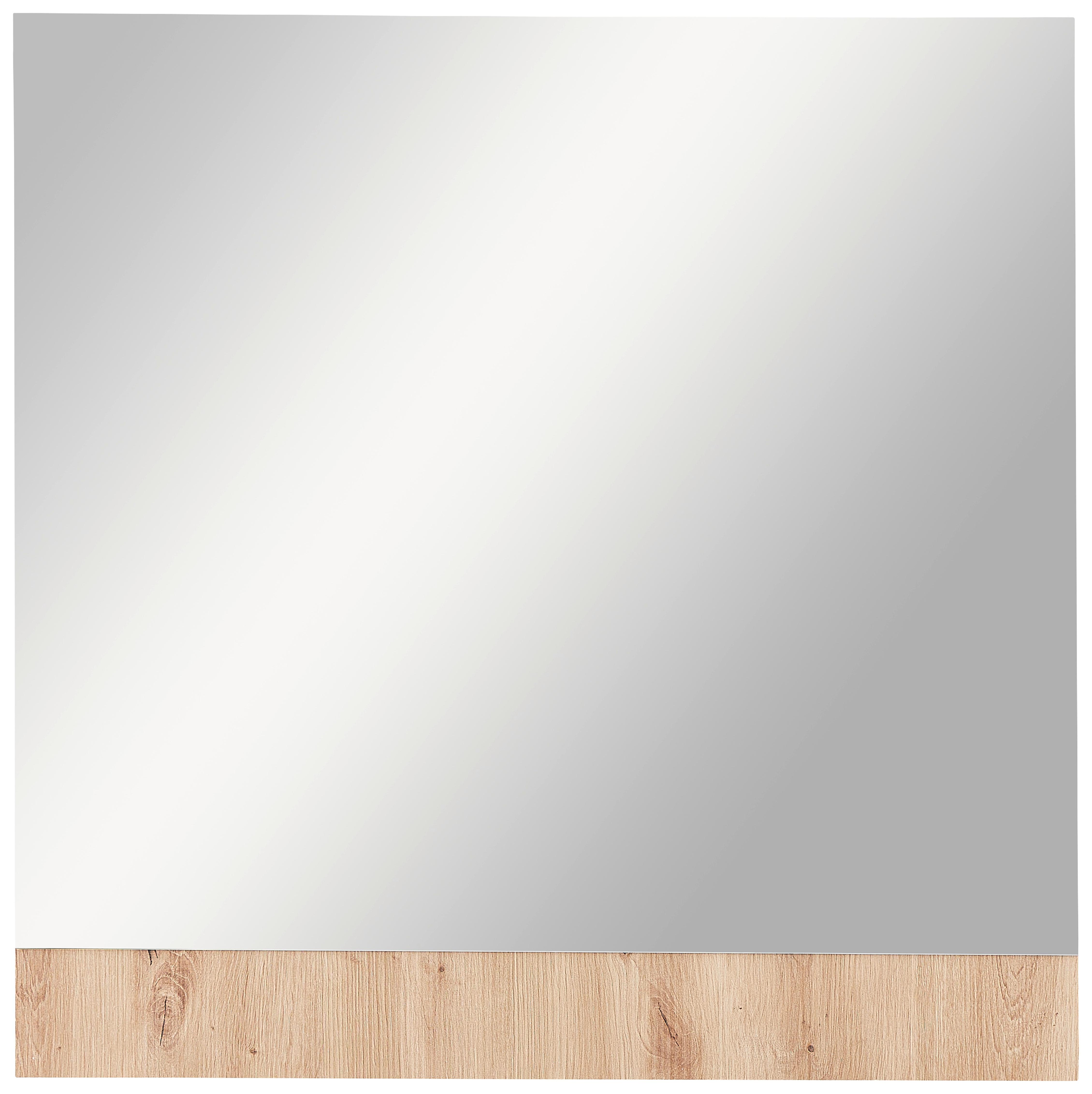 LUSTRO FUN -EXKLUSIV- - dąb artisan, Modern, materiał drewnopochodny/szkło (84/84/2cm) - Mömax