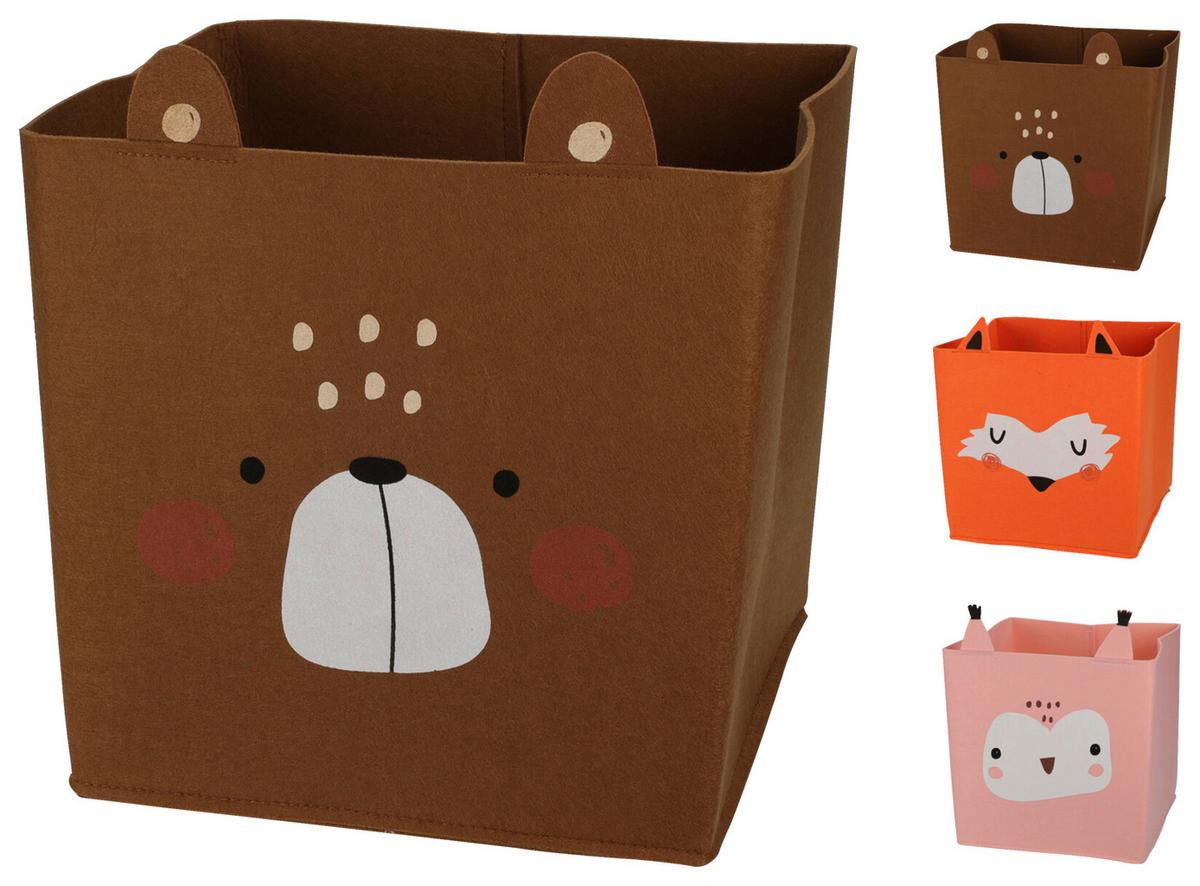 Összehajtható Doboz Animals - textil (32/32/32cm)