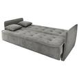 Sofa mit Schlaffunktion in Schlammfarbe 'Aron' - Schlammfarben/Silberfarben, MODERN, Holzwerkstoff/Kunststoff (216/95/95cm) - Livetastic Sofa mit Schlaffunktion in Schlammfarbe 'Aron' - Schlammfarben/Silberfarben, MODERN, Holzwerkstoff/Kunststoff (216/95/95cm) - Livetastic