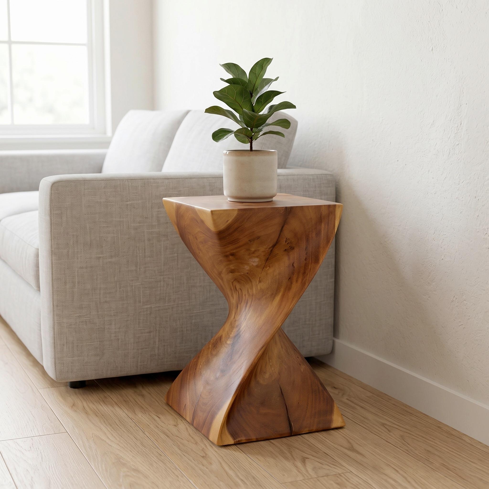 BLOMPIEDESTAL SUAR SQUARE - naturfärgad, Lifestyle, trä (30/45/30cm) - Mömax