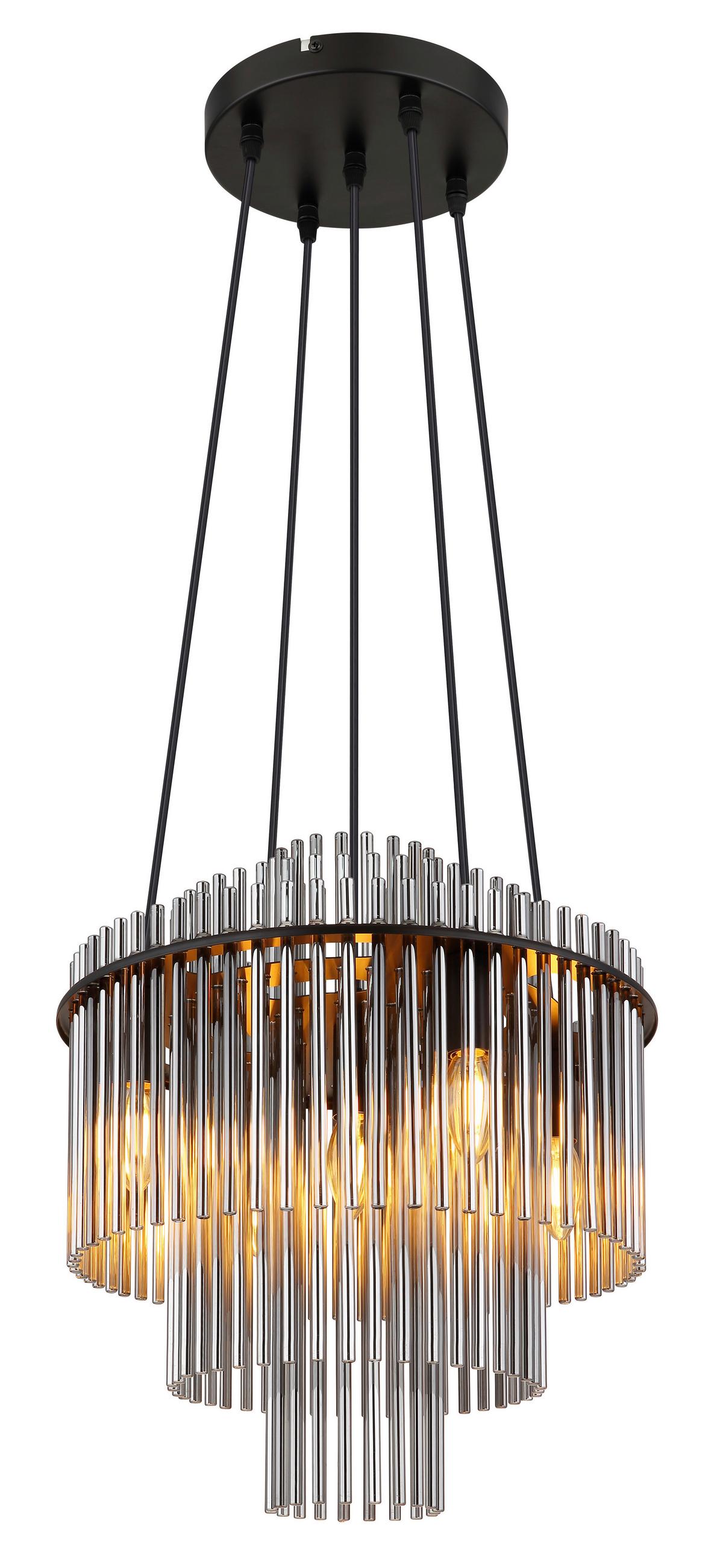 Viseća Svjetiljka Gorley - siva/crna, Basics, staklo/metal (40/120cm) - Globo