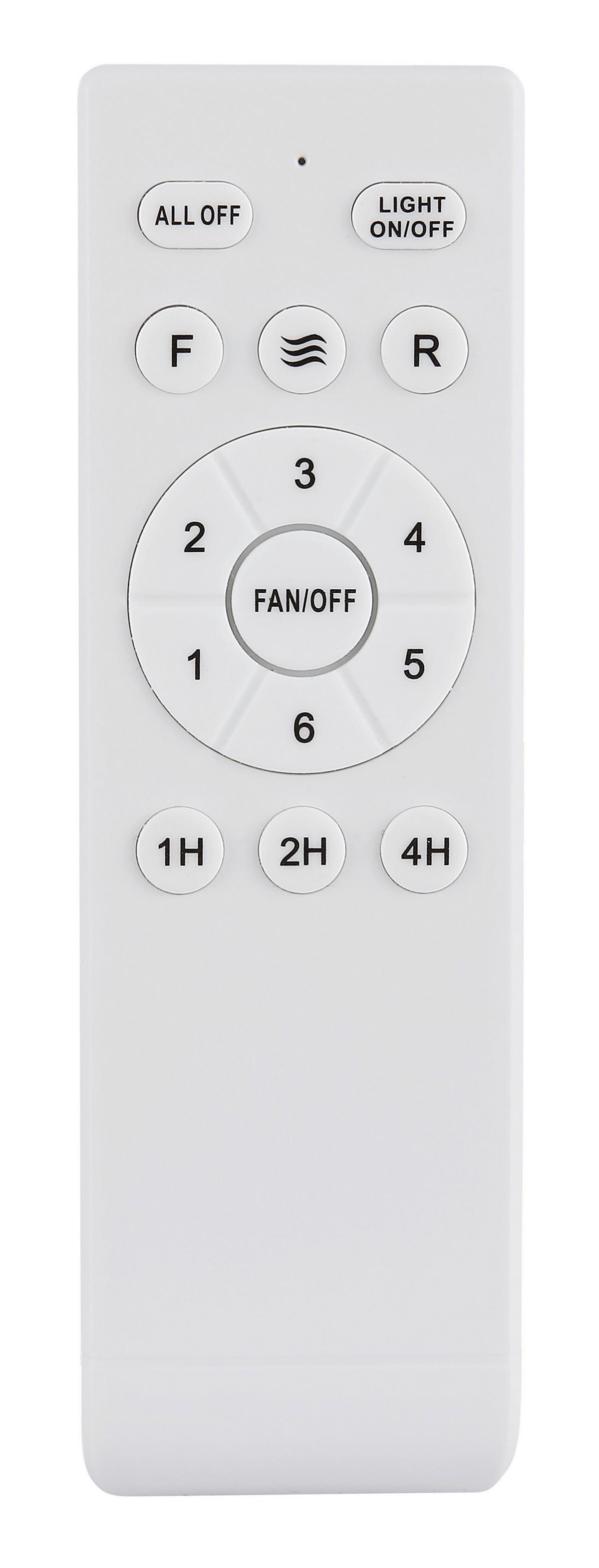 DECKENVENTILATOR 03671W GALE - Hellbraun/Weiss, Konventionell, Holzwerkstoff/Kunststoff (107/32,5cm) - Globo