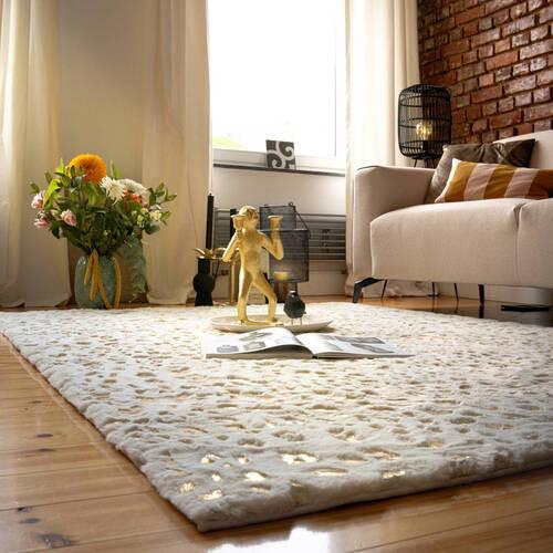 WEBTEPPICH MY SAFARI 165 - Creme, Design, Textil (40/60cm)