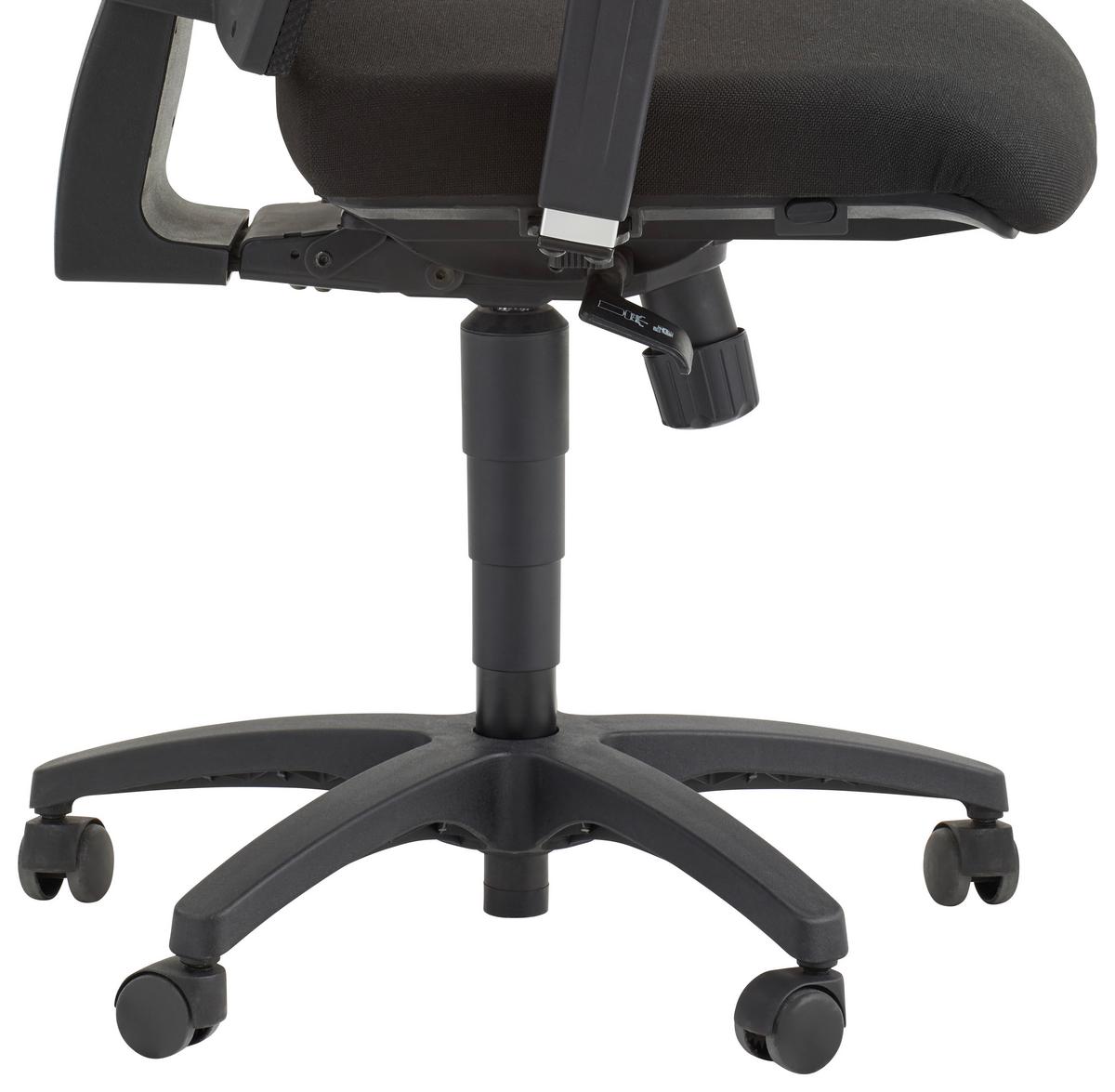 KRZESŁO OBROTOWE X-PANDER PLUS - czarny, Design, tworzywo sztuczne/tkanina (48/96-114/48cm) - Topstar